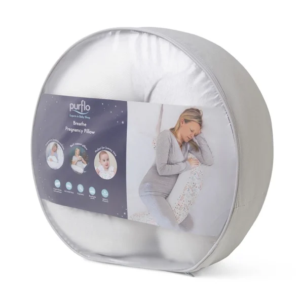 Breathe Pregnancy Pillow – Minimal Grey - Image 3